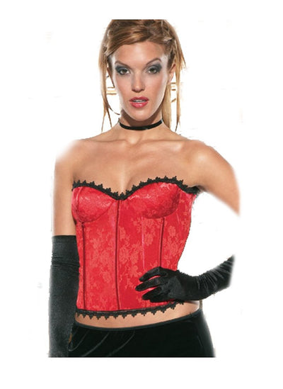Ladies Brocade Bustier with Zipper -Clearance
