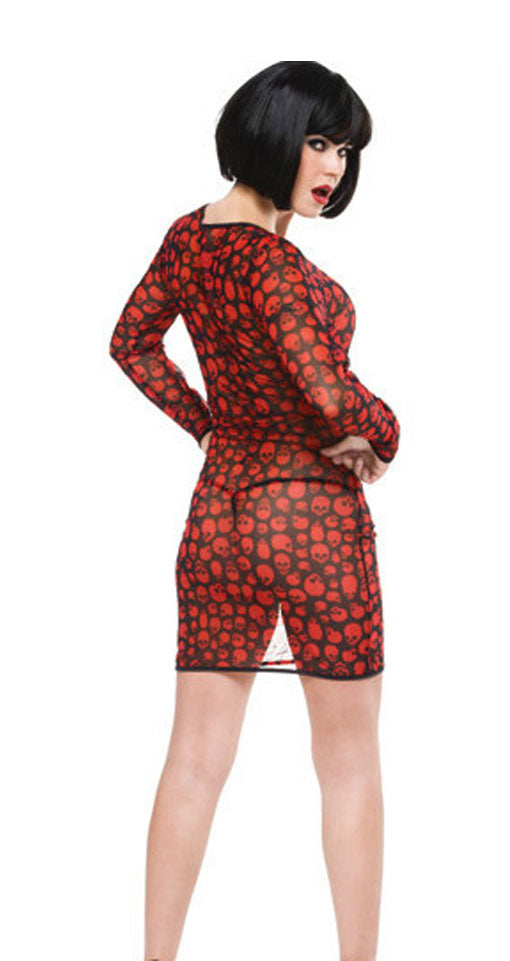 Ladies Darque Collection Skull Dress -Clearance