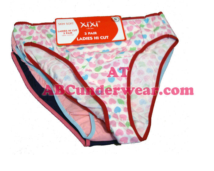 Ladies Hi Cut Panties 3Pk
