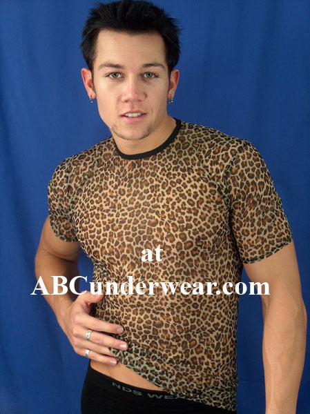 Leopard Mesh T-Shirt