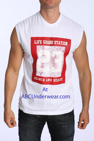 Life Guard Station Mens Muscle Shirt