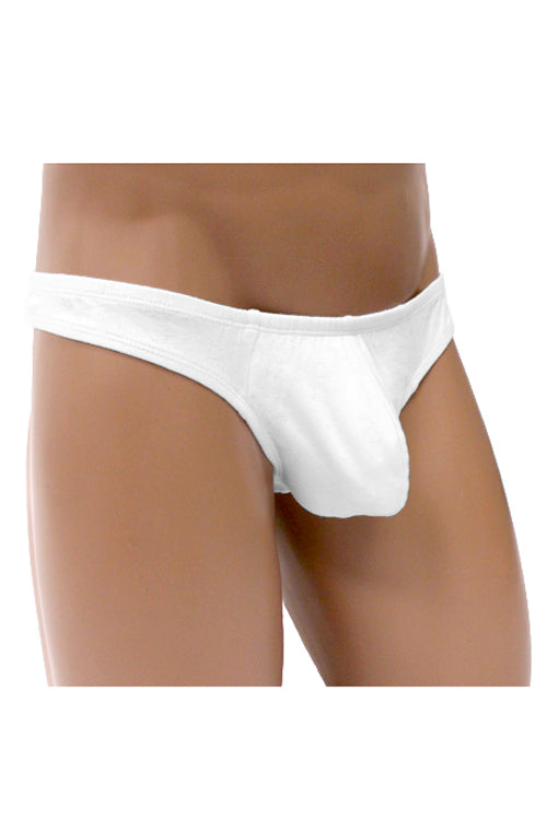 Lobbo ® White Men's Cotton Pouch Thong: A Premium Choice for Comfort and Style- BLOWOUT SALE