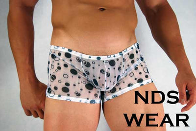 Low Rise Sheer Men's Short-nds wear-ABC Underwear