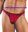Luxurious Red Charmeuse Silk Men's Thong-Magic Silk-ABC Underwear