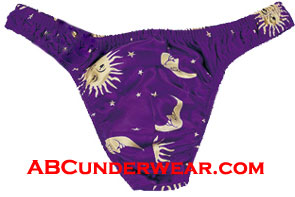 Luxurious Silk Sun & Moon Thong for Discerning Gentlemen