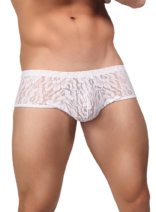 Male Power Mini Short Stretch Lace -Closeout