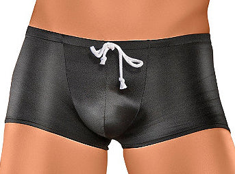 Male Power Mini Square Cut Drawstring Swim Trunk Clearance