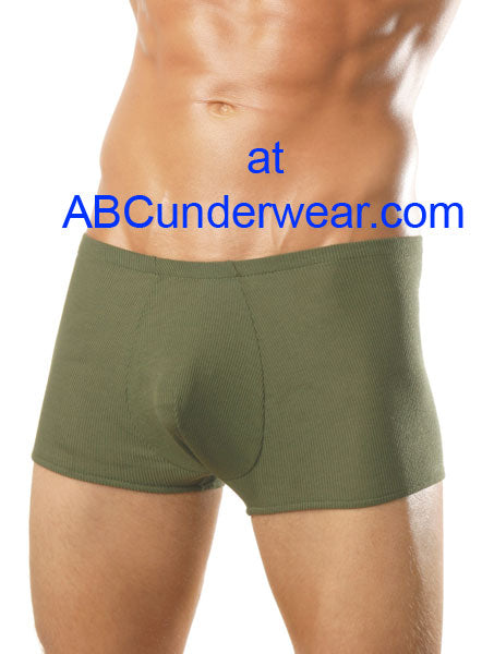 Male Power Ribbed Pouch Short - Closeout