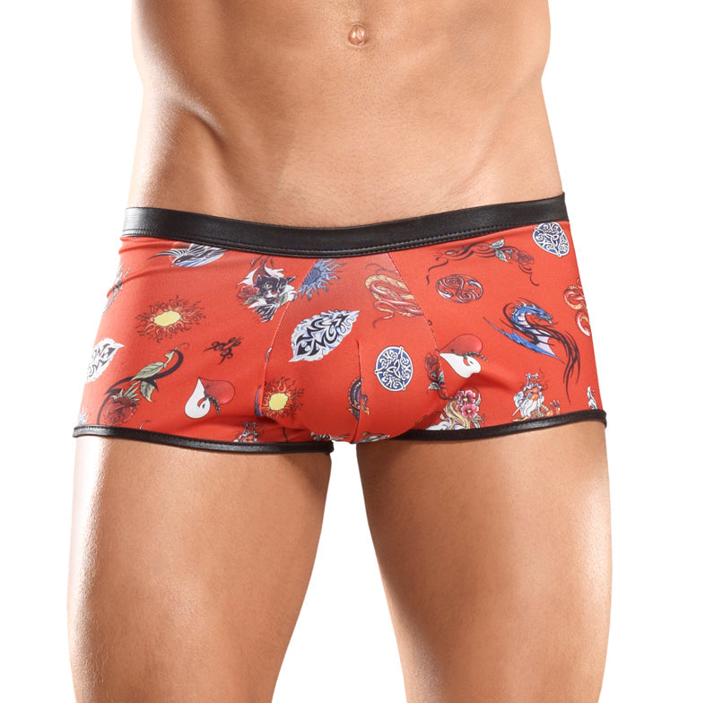 Male Power Tattoo Mini Short - CLoseout