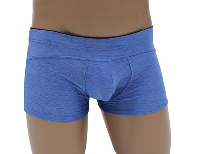 Male Powers Panel Short Micro Heather Boxer Brief for Men - Closeout