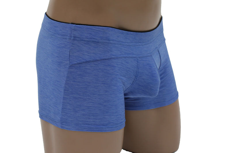 Male Powers Panel Short Micro Heather Boxer Brief for Men - Closeout