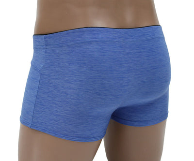 Male Powers Panel Short Micro Heather Boxer Brief for Men - Closeout