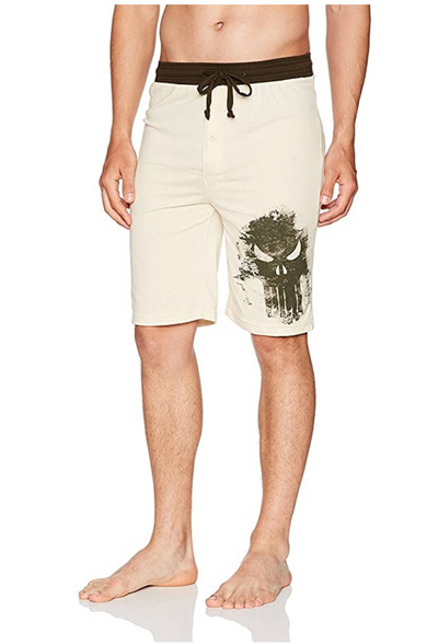 Marvel Men's Punisher Jam Short, Beige -Closeout