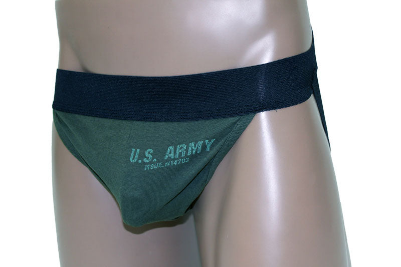 Mens Army Jockstrap Green -Closeout