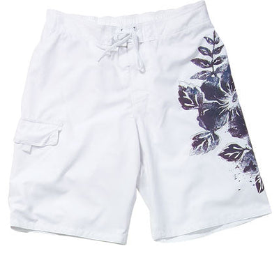 Men's Board Short - Swimsuit with Embroidery and Floral Print-ABCunderwear.com-ABC Underwear