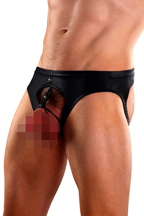 Mens Double Cock Ring Jockstrap