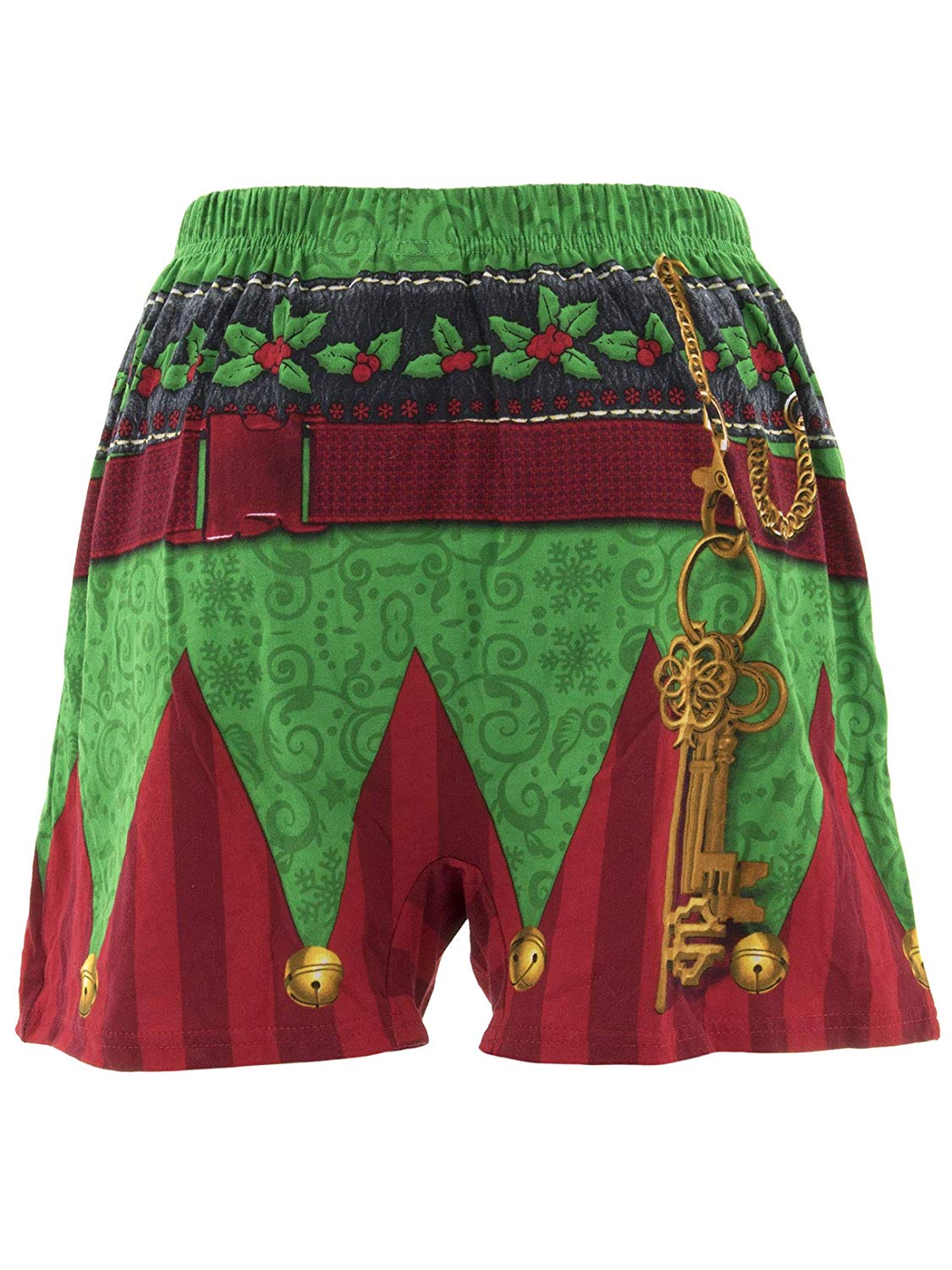 Men's Elf Holiday Boxer Set with Novelty Elf Hat