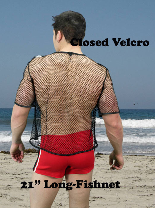 Mens Fishnet Shirt 2 Lengths