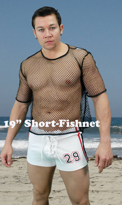 Mens Fishnet Shirt 2 Lengths