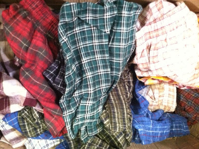 Mens Flannel Boxer Shorts -Closeout
