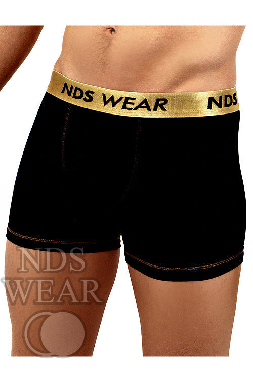 NDS Wear Mens Sport Mesh Boxer-Brief Fly Front 2 Pack Black & Blue