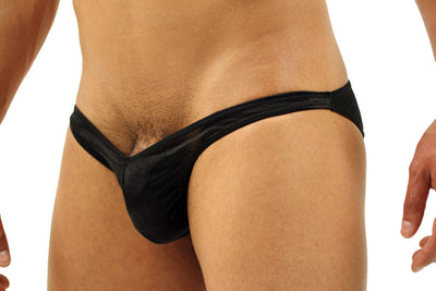 Mens Low-rise Exposed Butt Bikini Brief -Closeout