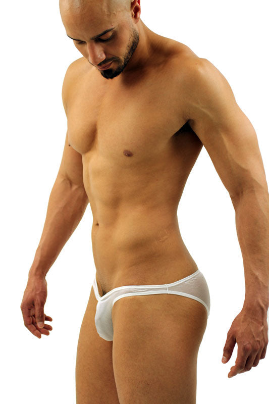 Mens Low-rise Exposed Butt Bikini Brief -Closeout