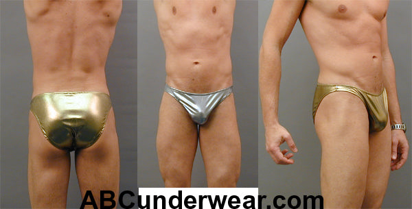 Men's Metallic Bikini Underwear