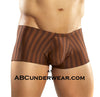 Mens Mini Short - Shadow Stripe -Closeout-Male Power-ABC Underwear