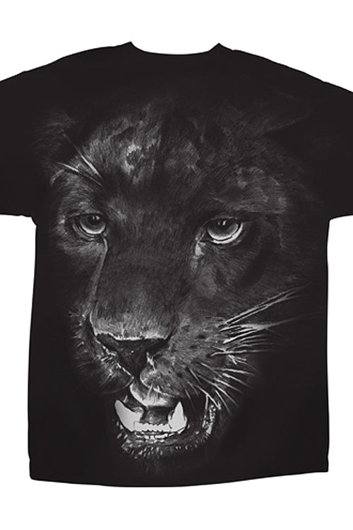 Mens On The Hunt - Big Cat Print T-Shirt