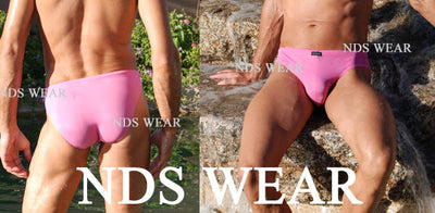 Men's Pink Bikini Mens Swimsuit - Closeout-NDS WEAR-ABC Underwear