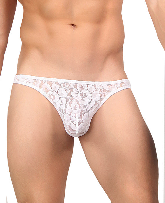 Men's Power Bong Thong with Stretch Lace