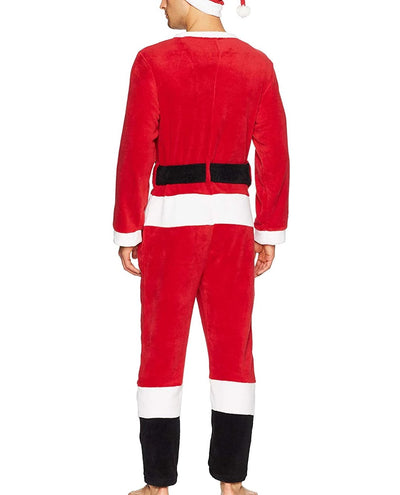 Men's Santa Union Suit, Mr. Claus Costume