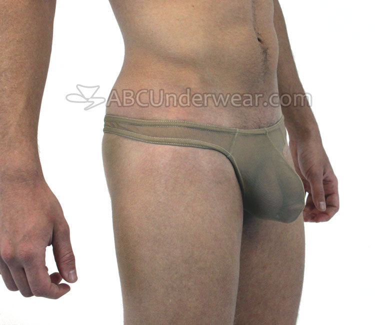 Men's Sheer Flesh Tone Thong for the Fashion-forward Individual
