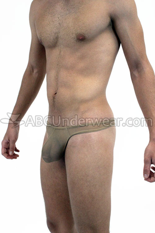 Men's Sheer Flesh Tone Thong for the Fashion-forward Individual