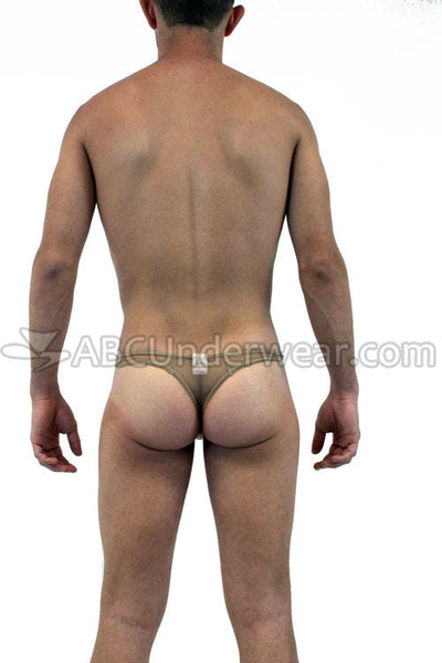 Men's Sheer Flesh Tone Thong for the Fashion-forward Individual-NDS Wear-ABC Underwear