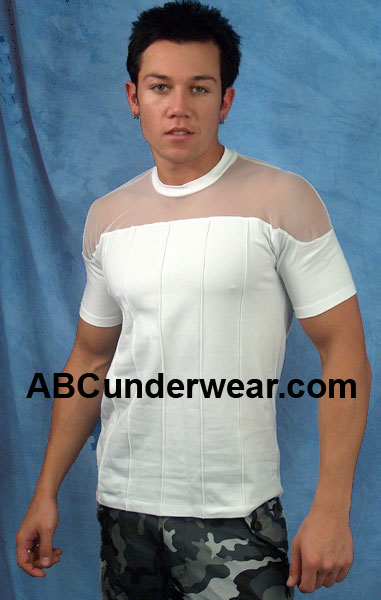 Mens Sheer Top Shirt - Clearance