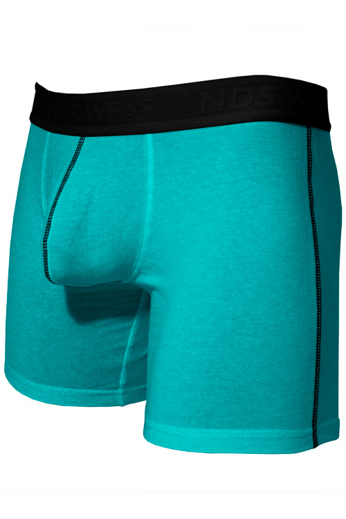 Mens Stretch Cotton Pouch Boxer Briefs Underwear - Blue Atoll - BLOWOUT SALE!