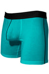 Mens Stretch Cotton Pouch Boxer Briefs Underwear - Blue Atoll - Clearance-NDS Wear-ABC Underwear
