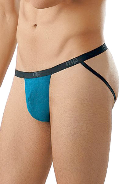 Mens Stretch Suede Pouch String Jockstrap -Closeout-Male Power-ABC Underwear