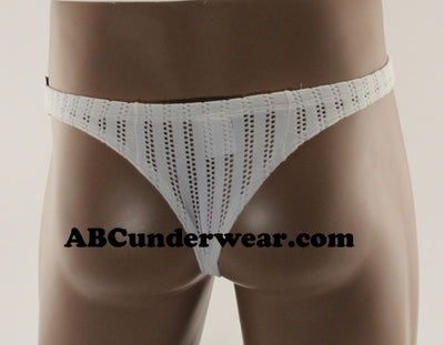 Men's Thong with Mesh Hole