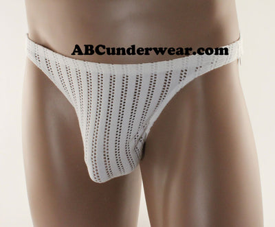 Men's Thong with Mesh Hole
