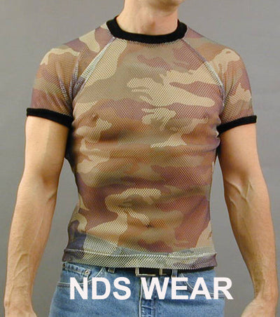 Mesh Camo Raglan Tee