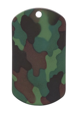 Military Camo Dog Tag