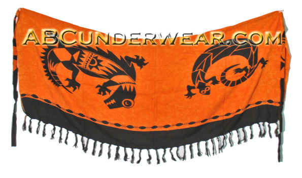 Mini Lizard Sarong - Resort Wear