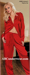 Miss Matched Women's Silk Pajama Set-Magic Silk-ABC Underwear