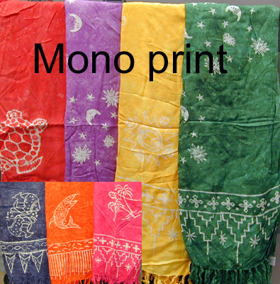 Mono Print Sarongs