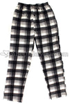 Mountain Cabin Plaid Fleece Pajama Pants - Snowy View-abcunderwear-ABC Underwear