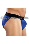 Mustang Blue Ribbed String Bikini-Male Power-ABC Underwear