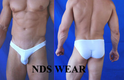 NDS Sheer Stripe Men's Bikini Clearance-NDS Wear-ABC Underwear